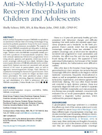 Anti–N-Methyl-D-Aspartate Receptor Encephalitis in Children and Adolescents