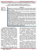 SERUM LEAD, COPPER AND ZINC IN CHILDREN WITH BRONCHIAL ASTHMA