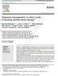 Empyema management: A cohort study Q5 evaluating antimicrobial therapy