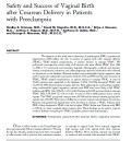 Safety and Success of Vaginal Birth after Cesarean Delivery in Patients with Preeclampsia