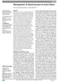 Management of blood pressure in heart failure