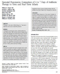 Neonatal Pneumonia : Comparison of 4 vs 7 Days of Antibiotic Therapy in Term an Near-Term Infants