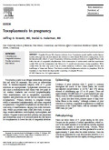 Toxoplasmosis in pregnancy