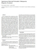 Spontaneous Bacterial Peritonitis: Pathogenesis, Diagnosis, Treatment