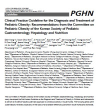 Clinical Practice Guideline for the Diagnosis and Treatment of Pediatric Obesity