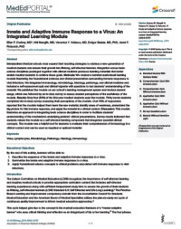 Innate and Adaptive Immune Response to a Virus: An Integrated Learning Module