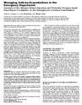 Managing Asthma Exacerbations in the Emergency Department Summary of the National Asthma Education and Prevention Program Expert Panel Report 3 Guidelines for the Management of Asthma Exacerbations