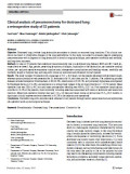 Clinical analysis of pneumonectomy for destroyed lung: a retrospective study of 32 patients