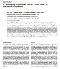 A Challenging Diagnosis of Ascites: A Case Report of Peritoneal Tuberculosis