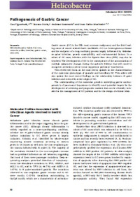 Pathogenesis of Gastric Cancer