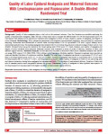 Quality of Labor Epidural Analgesia and Maternal Outcome With Levobupivacaine and Ropivacaine: A Double‐Blinded 
Randomized Trial