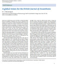 A global vision for the British Journal of Anaesthesia