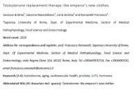 Testosterone replacement therapy: the emperor’s new clothes