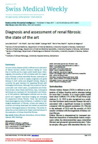 Diagnosis and assessment of renal fibrosis: the state of the art