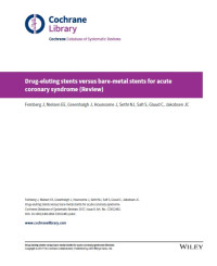 Drug-eluting stents versus bare-metal stents for acute coronary syndrome (Review