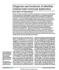 Diagnosis and treatment of infertilityrelated male hormonal dysfunction