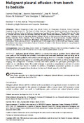 Malignant pleural effusion: from bench to bedside