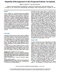 Hepatitis B Management in the Pregnant Patient: An Update