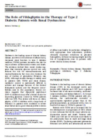 The Role of Vildagliptin in the Therapy of Type 2 Diabetic Patients with Renal Dysfunction