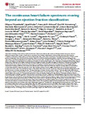 The continuous heart failure spectrum: moving beyond an ejection fraction classification