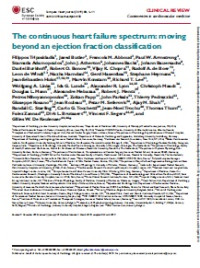 The continuous heart failure spectrum: moving beyond an ejection fraction classification