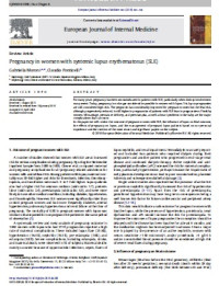 Pregnancy in women with systemic lupus erythematosus (SLE)