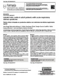 Inhaled nitric oxide in adult patients with acute respiratory distress syndrome