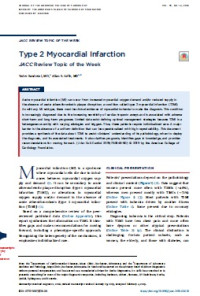 Type 2 Myocardial Infarction : JACC Review Topic of the Week