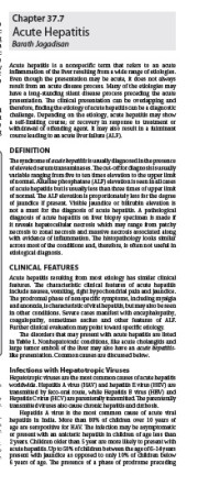 Acute Hepatitis