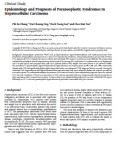 Epidemiology and Prognosis of Paraneoplastic Syndromes in Hepatocellular Carcinoma