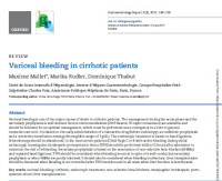 Variceal bleeding in cirrhotic patients