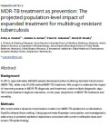 MDR-TB treatment as prevention: The projected population-level impact of expanded treatment for multidrug-resistant tuberculosis