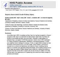 Sepsis-Associated Acute Kidney Injury