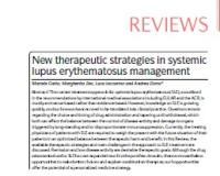 New therapeutic strategies in systemic lupus erythematosus management