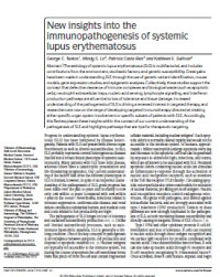 New insights into the immunopathogenesis of systemic lupus erythematosus