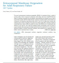 Extracorporeal Membrane Oxygenation for Adult Respiratory Failure : 2017 Update