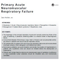 Primary Acute Neuromuscular Respiratory Failure