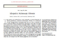 Idiopathic Pulmonary Fibrosis.