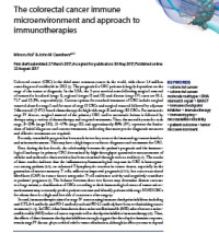 The colorectal cancer immune microenvironment and approach to immunotherapies