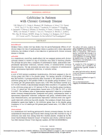 Colchicine in Patients
with Chronic Coronary Disease