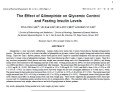 The Effect of Glimepiride on Glycemic Control and Fasting Insulin Levels