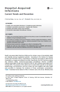 Hospital-Acquired
Infections
Current Trends and Prevention