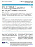 SARS‑CoV‑2/COVID‑19 and advances in developing potential therapeutics and vaccines to counter this emerging pandemic