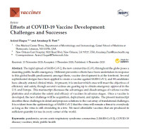 Efforts at COVID-19 Vaccine Development: Challenges and Successes