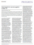 Viral targets for vaccines against COVID-19