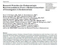 Research Priorities for Endometriosis: Recommendations From a Global Consortium of Investigators in Endometriosis