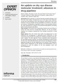 An update on dry eye disease molecular treatment: advances in drug pipelines