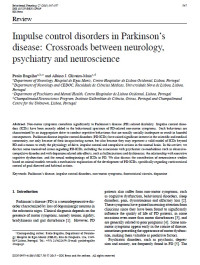 Impulse control disorders in Parkinson’s disease: Crossroads between neurology, psychiatry and neuroscience