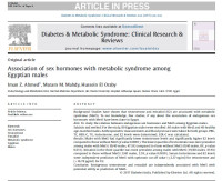 Association of sex hormones with metabolic syndrome among Egyptian males