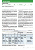 Treatment of Advanced Non–Small Cell Lung Cancer in 2018